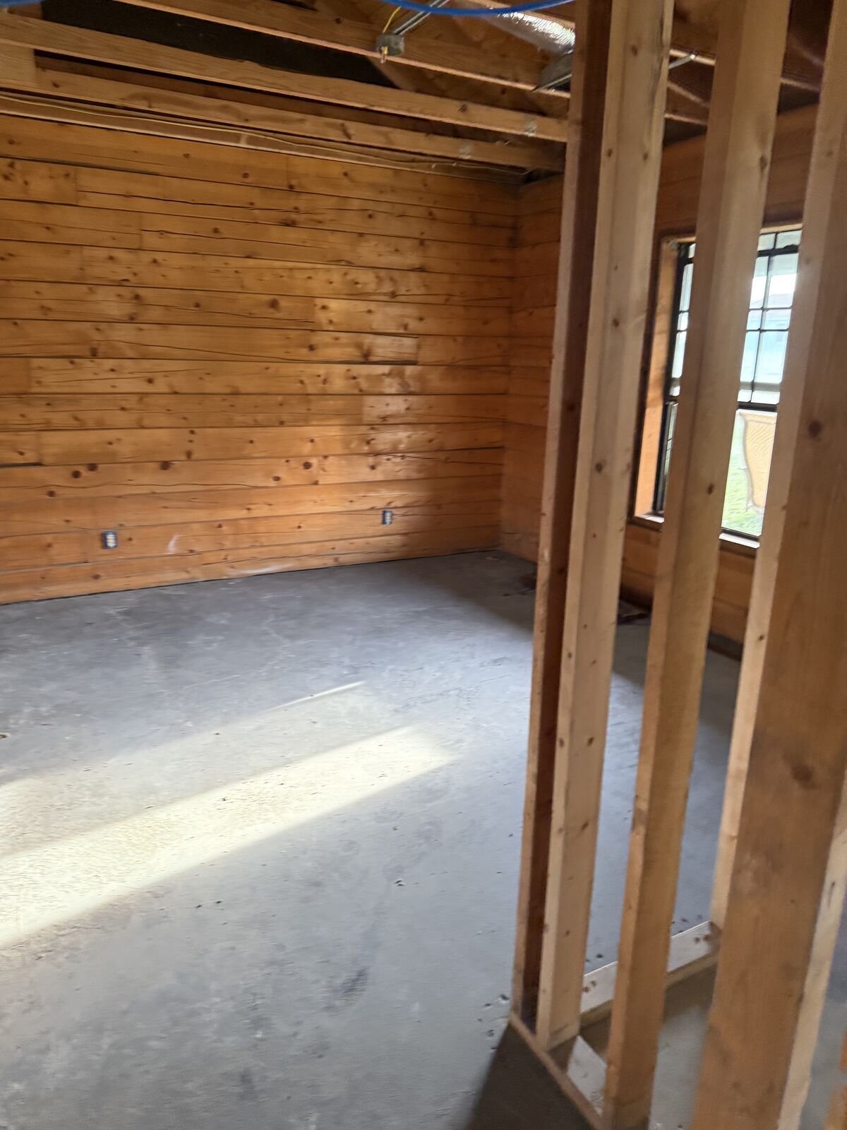 Interior framing during a full home remodel near Wewoka, OK